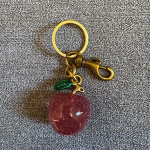 NEW, never used, Pink Apple Purse Charm/Keychain